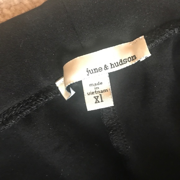 Misses June and Hudson black leggings laced XL - Picture 3 of 4